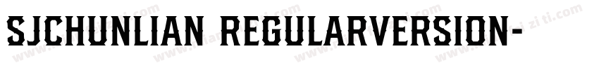 SJchunlian RegularVersion字体转换